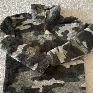 Camo Sherpa Pullover
